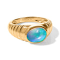 EVER TRUE AA Natürlicher, äthiopischer Welo Opal Ring 950 Kupfer (Größe 17.00) ca. 1,00 ct