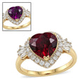 LUXURIANT DIAMOND - AAA Farbwechsel Granat, Lab Grown Diamant Ring 417 Gold (Größe 17.00) ca. 3,04 ct