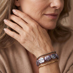 Lila Keshi Perle Armband 18 cm