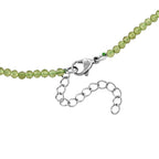 Natürliche Peridot Halskette ca. 45 cm 316L Edelstahl ca. 130.00 ct