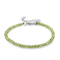 Natürliches Peridot Armband ca. 18 cm 316L Edelstahl ca. 15.00 ct