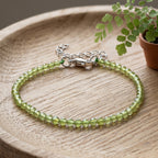 Natürliches Peridot Armband ca. 18 cm 316L Edelstahl ca. 15.00 ct