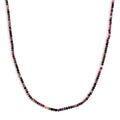 Mehrfarbig-Turmalin Halskette ca. 45 cm 316L Edelstahl ca. 45.00 ct