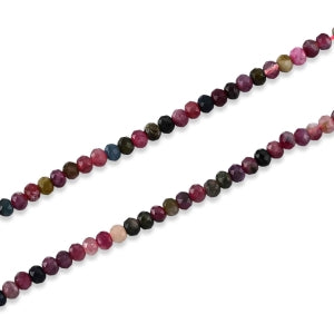 Mehrfarbig-Turmalin Halskette ca. 45 cm 316L Edelstahl ca. 45.00 ct