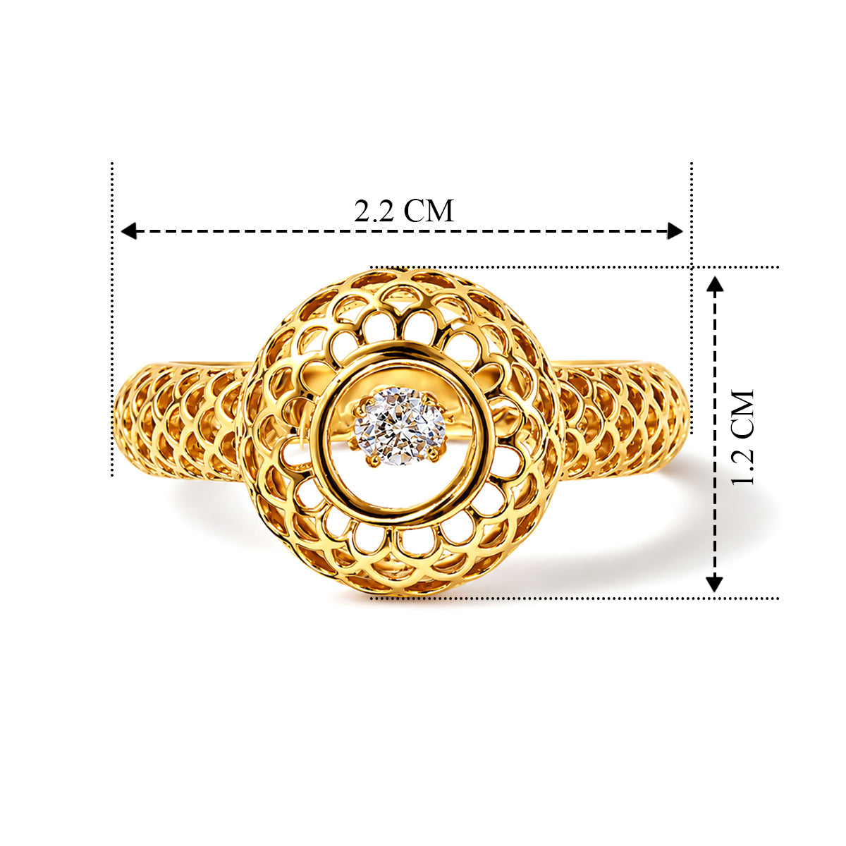 750 Gelbgold vermeil