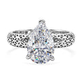 D'Joy Moissanit Ring 925 Silber Rhodiniert (Größe 19.00) ca. 2,07 ct