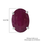 D'Joy AA Burmesischer Rubin Ohrringe 925 Silber Rhodiniert ca. 3,30 ct.
