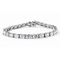 D'Joy Moissanit (Radiant) Armband ca. 20 cm 925 Silber Rhodiniert ca. 16.81 ct