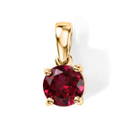 LUXURIANT - AAA Lab Grown Rubin Anhänger 925 Silber Gold ca. 1.37 ct