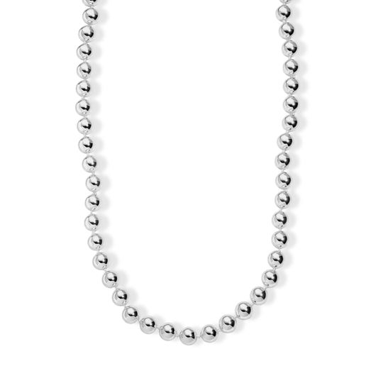 Rosa 10mm Muschelkernperle 50cm Halskette, Edelstahl