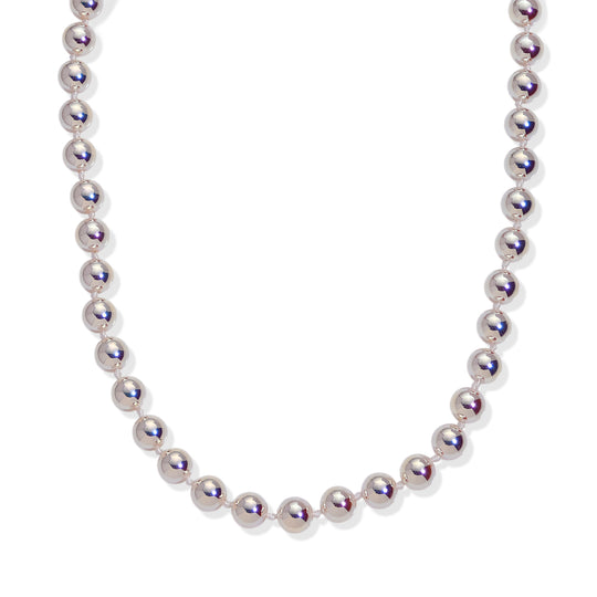 Rosa 10mm Muschelkernperle 50cm Halskette, Edelstahl