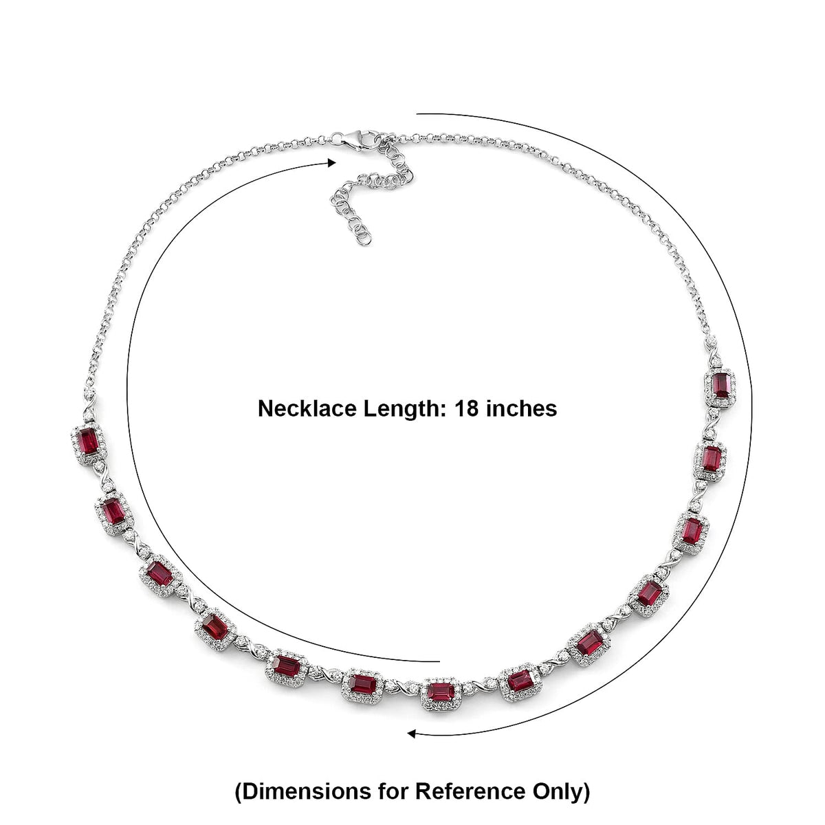 D'Joy AA Farbwechsel Granat, Moissanit AGI zertifiziert Halskette ca. 45 cm 925 Silber Rhodiniert ca. 13,50 ct.