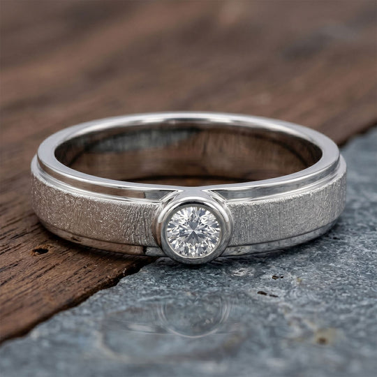 LUXURIANT SGL zertifizierter SI-GH Labor Diamant Solitär Ring, 925 Silber rhodiniert - 0,25 ct.