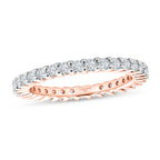 LUXURIANT DIAMOND - Lab Grown Diamant SI-GH Ring 925 Silber 750 Roségold vermeil (Größe 17.00) ca. 0,95 ct