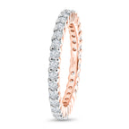 LUXURIANT DIAMOND - Lab Grown Diamant SI-GH Ring 925 Silber 750 Roségold vermeil (Größe 17.00) ca. 0,95 ct
