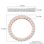 LUXURIANT DIAMOND - Lab Grown Diamant SI-GH Ring 925 Silber 750 Roségold vermeil (Größe 17.00) ca. 0,95 ct