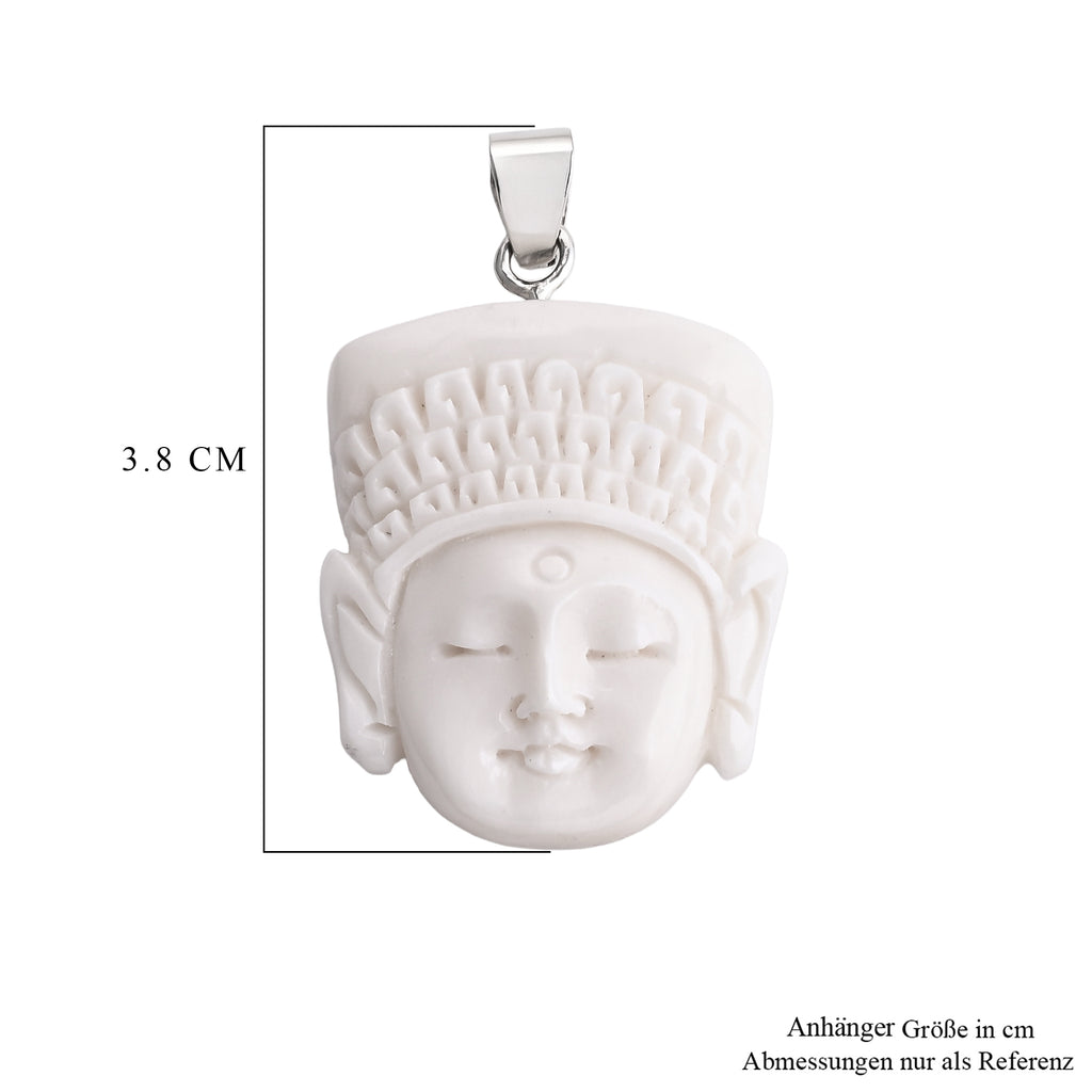 Ox Bone Anhänger 925 Silber ca. 21.91 ct