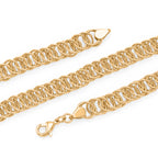 EVER TRUE Bronzella Kollektion-Reine Bronze 750 Vergoldet Halskette ca. 50 cm ca. 32,00g