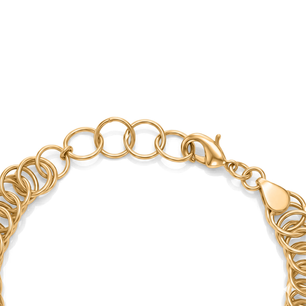 EVER TRUE Bronzella Kollektion-Reine Bronze 750 Vergoldet Armband ca. 16.5 cm ca. 11,00g