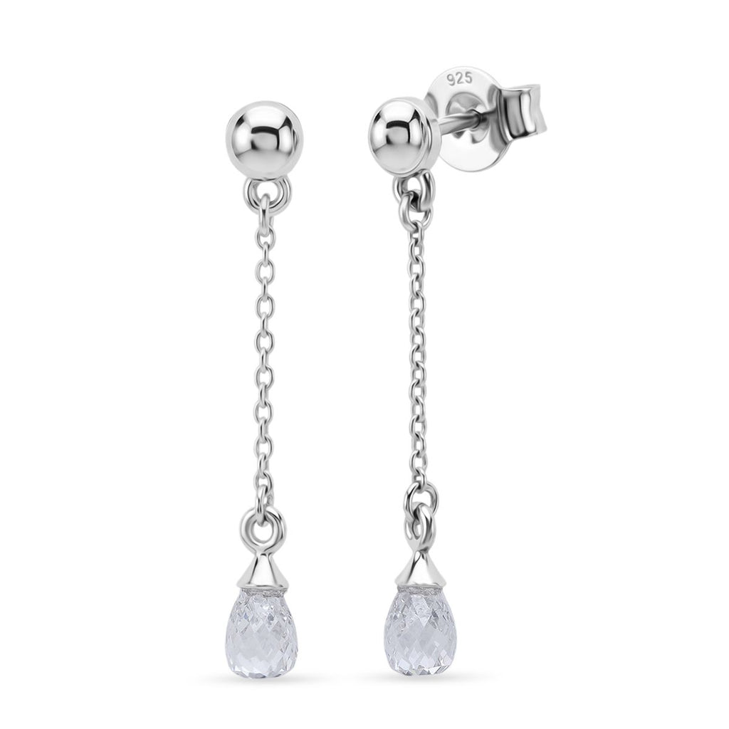 LUXURIANT DIAMOND - Lab Grown Diamant VS-EF Ohrringe 925 Silber Rhodiniert ca. 1,08 ct.