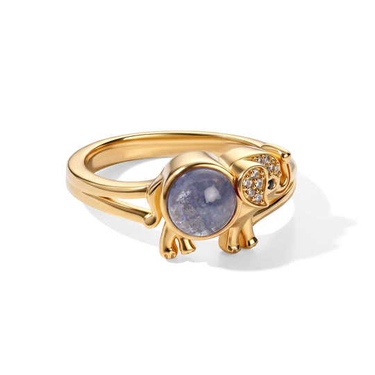 EVER TRUE AA Tansanit, Schwarzer Spinell Ring 950 Kupfer (Größe 19.00) ca. 1,28 ct