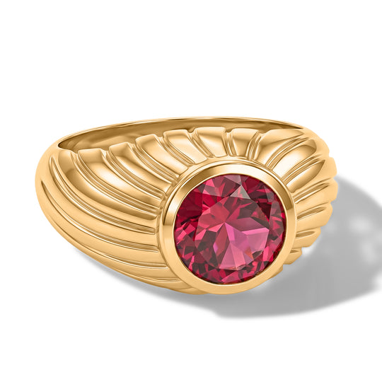 EVER TRUE AAA Lab Grown Rubin Ring 950 Kupfer (Größe 21.00) ca. 2,81 ct