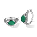 EVER TRUE Verde Onyx Ohrringe 316L Edelstahl ca. 10.70 ct