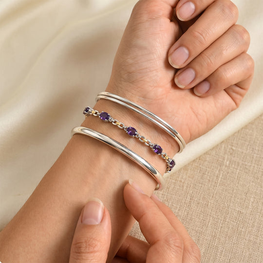 EVER TRUE Roter Granat Armband ca. 16.5 cm Nickelfreies Messing ca. 4.15 ct