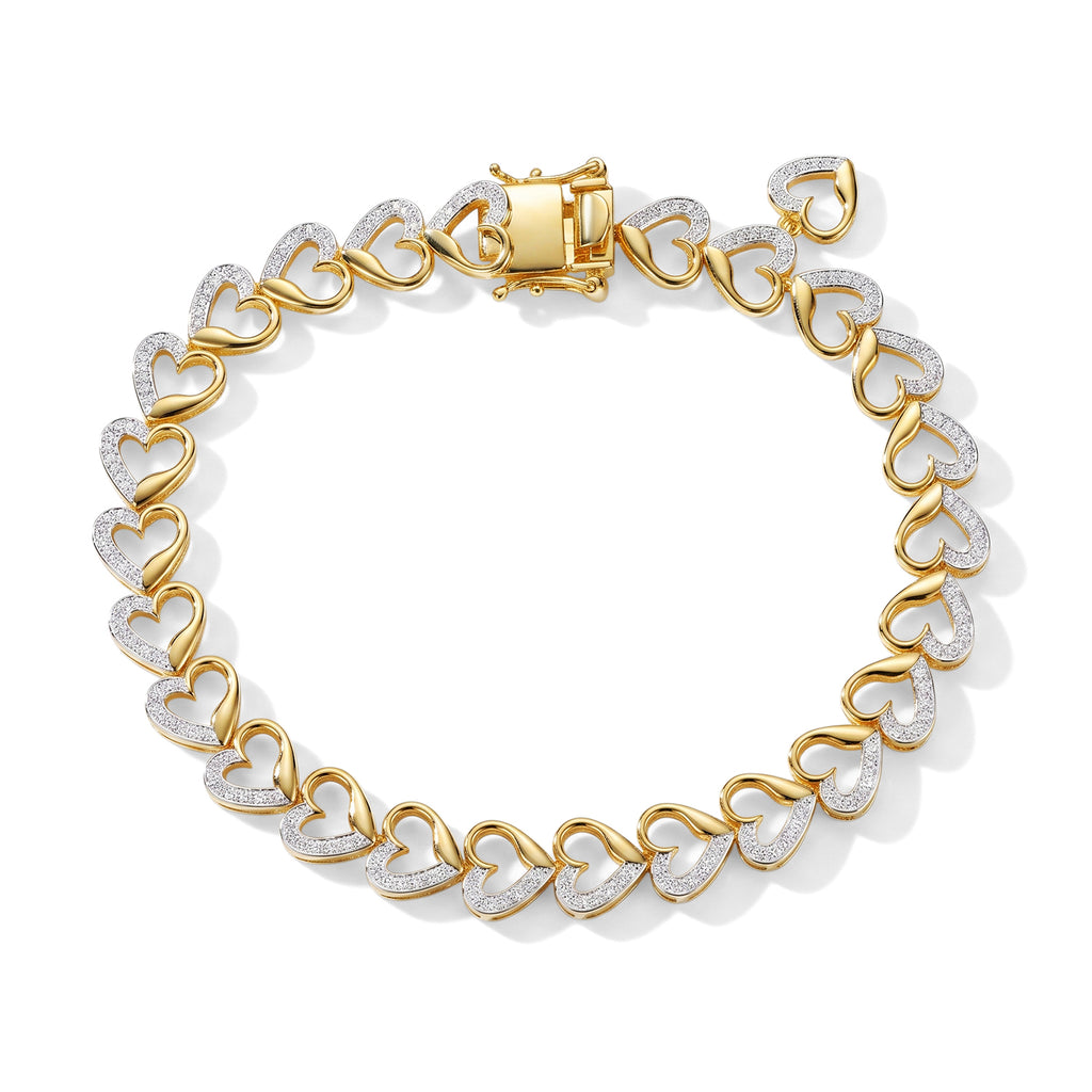 EVER TRUE Weißer Diamant Armband ca. 19 cm Nickelfreies Messing