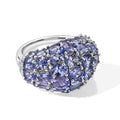 D'Joy Tansanit Ring 925 Silber Rhodiniert (Größe 17.00) ca. 8,94 ct