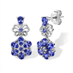 D'Joy Tansanit Ohrringe 925 Silber Rhodiniert ca. 2,28 ct.