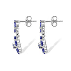 D'Joy Tansanit Ohrringe 925 Silber Rhodiniert ca. 2,28 ct.
