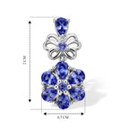 D'Joy Tansanit Ohrringe 925 Silber Rhodiniert ca. 2,28 ct.