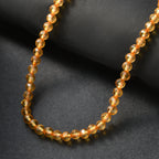 EVER TRUE Citrin Halskette ca. 45 cm 316L Edelstahl ca. 38.00 ct