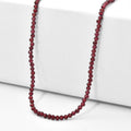 EverTrue Rhodolith Granat 45cm Halskette - 48 ct.