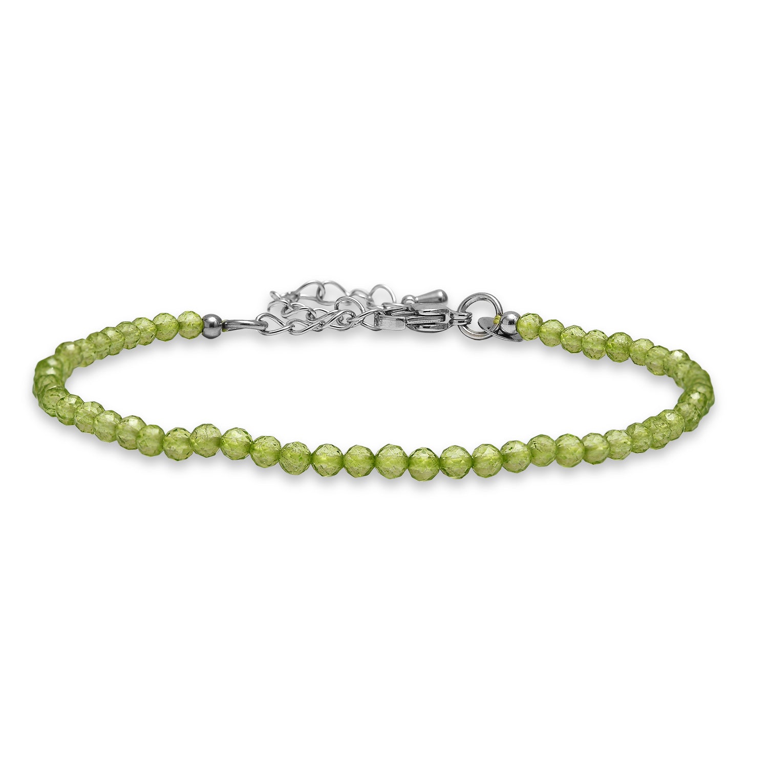 EVER TRUE Peridot Armband ca. 19 cm 316L Edelstahl ca. 12.00 ct