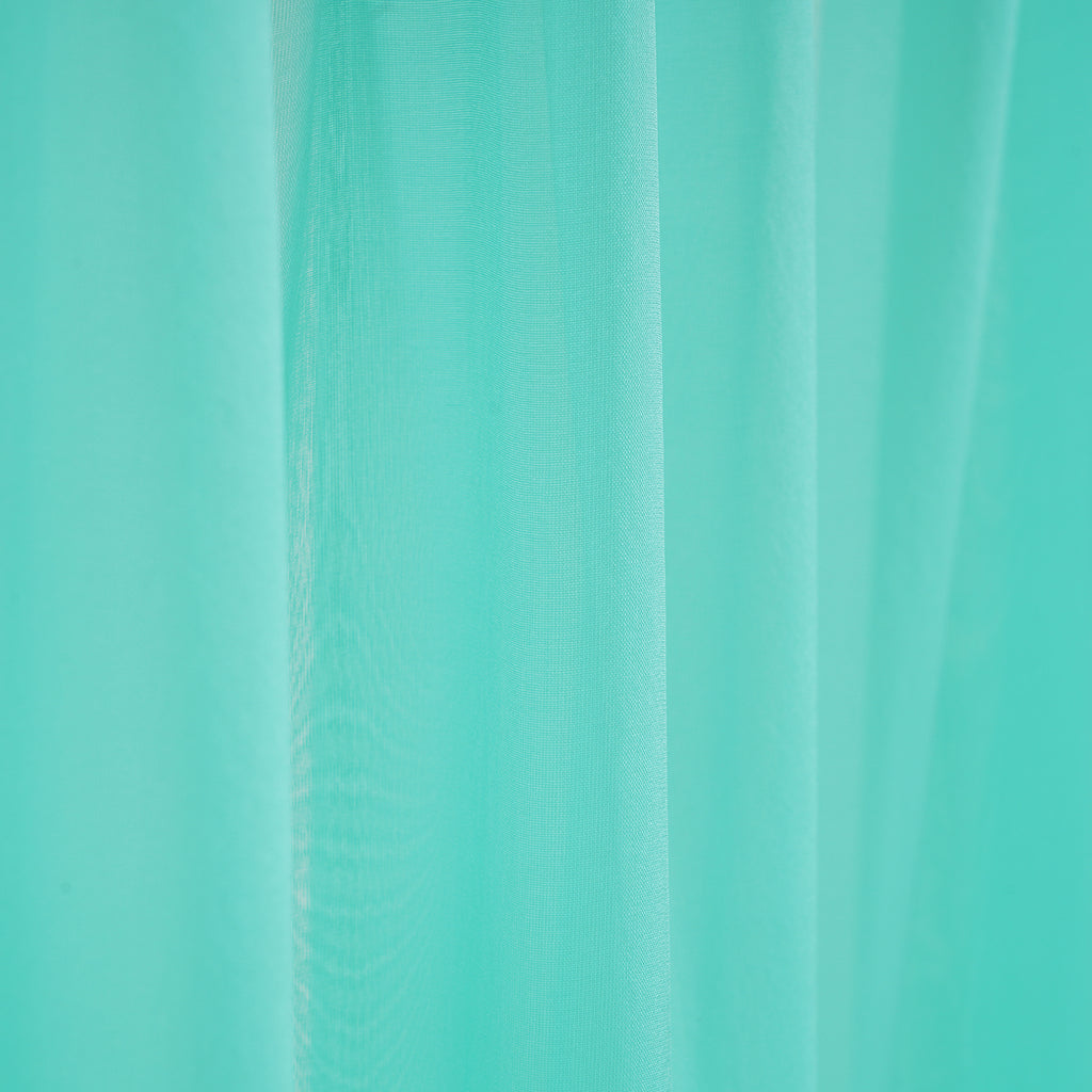 LA MAREY Luxus-Seidenschal aus 100% Maulbeerseide, weicher Fall, 110x180 cm, Aquablau