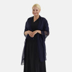 LA MAREY Luxus-Seidenschal aus 100% Maulbeerseide, weicher Fall, 110x180 cm,