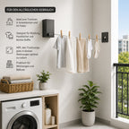 Cloths Drying Rack Color:grey Maximum Length:4.2m Material:ABS+aluminum