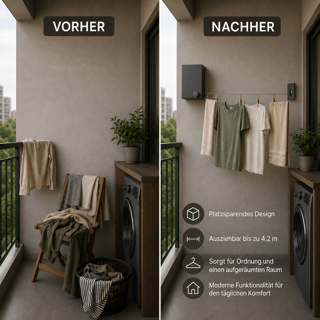 Cloths Drying Rack Color:grey Maximum Length:4.2m Material:ABS+aluminum