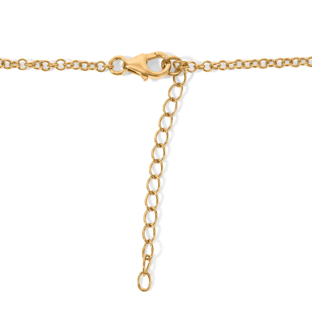 LUXURIANT DIAMOND - AAA Lab Grown Rubin Halskette ca. 45 cm 925 Silber 750 Gelbgold vermeil ca. 8,14 ct.