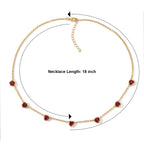 LUXURIANT DIAMOND - AAA Lab Grown Rubin Halskette ca. 45 cm 925 Silber 750 Gelbgold vermeil ca. 8,14 ct.