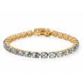 EVER TRUE Himmelblauer Topas Armband ca. 19 cm 950 Kupfer ca. 17,14 ct.