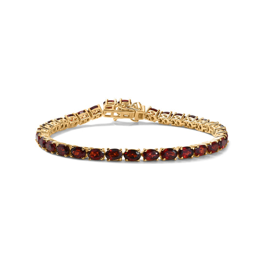 EverTrue Multi Edelstein 20cm Armband, 950 Kupfer mit Gelbgold E-Beschichtung - 19,94 ct.