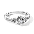EVER TRUE Lab Grown Diamant SI-GH Ring Nickelfreies Messing (Größe 17.00) ca. 0,05 ct