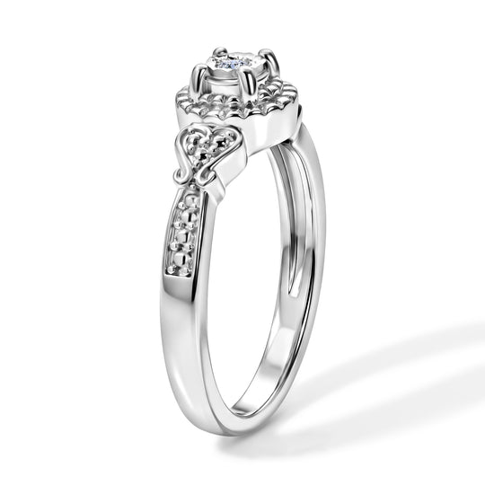 EVER TRUE Lab Grown Diamant SI-GH Ring Nickelfreies Messing (Größe 21.00) ca. 0,05 ct