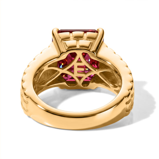 EVER TRUE AAA Lab Grown Rubin Ring 950 Kupfer (Größe 17.00) ca. 6,60 ct