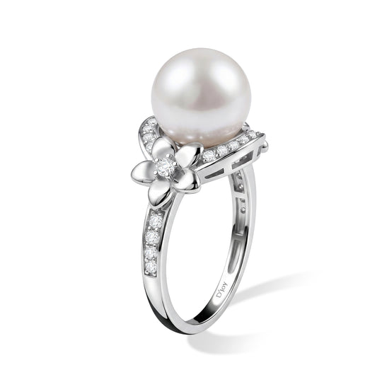 D'Joy Moissanit Ring 925 Silber Rhodiniert (Größe 19.00)