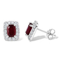 D'Joy afrikanische Rubin und Zirkon Ohrringe - 2,15 ct.