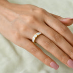 EVER TRUE Weißer Diamant Ring Nickelfreies Messing (Größe 16.00)